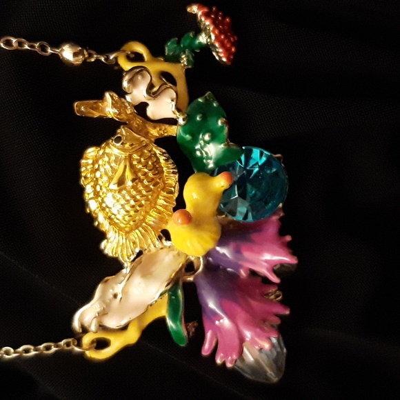 Kenny Flowers x Sun Vow Jewelry Reef Fish Gold Lariat Necklace